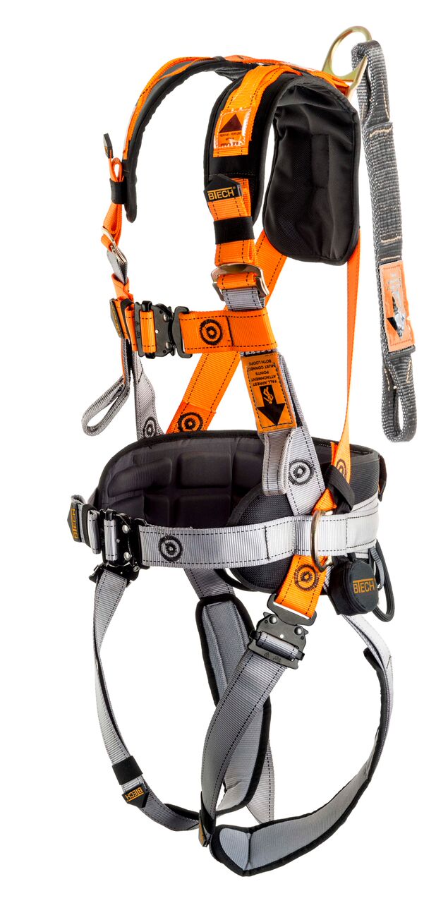 SAFETYFIT FULL BODY HARNESS C/W FRONT & REAR FALL ATTACHMENT POINTS, CONFINED SPACE LOOPS, SIDE DEE’S FOR POLE STRAP CONNECTION