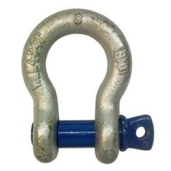 SHACKLE GR S SCREW PIN BOW 8MM 0.75T WLL