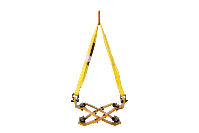 ATTOLLO SCISSORS LIFT WITH SLING, SMOOTH GRIP FOR 9″ CYLINDERS WITH SLINGS 170KG LOAD CAPACITY